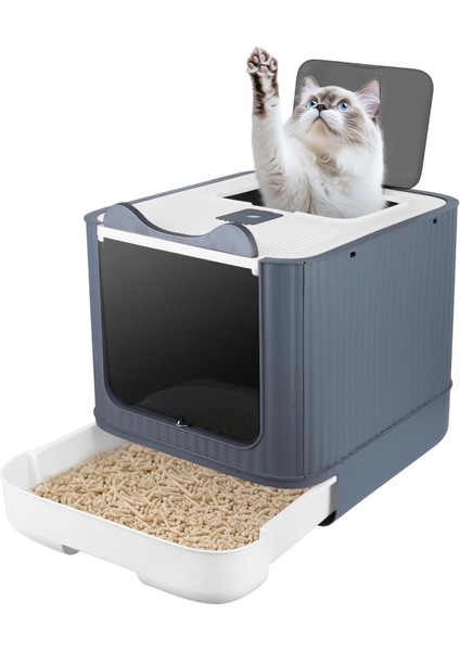 Uv Işıklı Kapalı Kedi Kumu Kabı modelleri