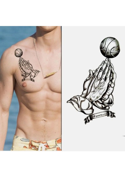 Geçici El Basketbol Dövme Tattoo