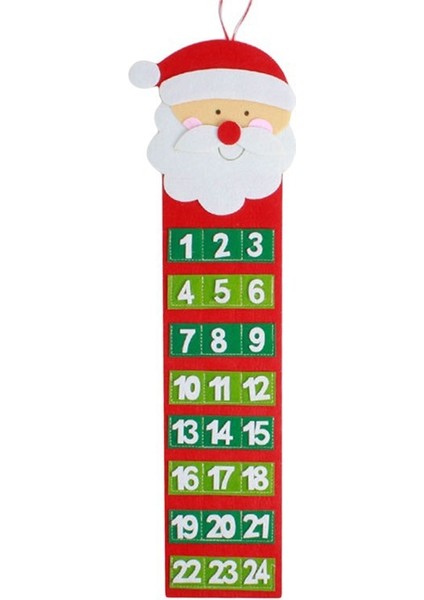 Noel Takvim Keçe Dekorasyon Kolye (Yurt Dışından)