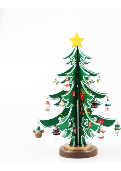 Noel Ahşap Noel Ağacı Dekorasyonları Süslemeler (Yurt Dışından)