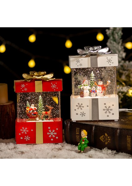 Noel Kristal Küre Otomatik Kar Müzik Kutusu Gece Işığı (Yurt Dışından) fiyatları