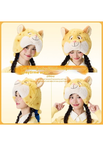 Disney Orijinal Zootopia Leopard Polis Memuru Sonbahar ve Kış Peluş Şapka (Yurt Dışından) fiyatları