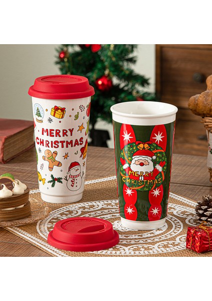 Sevimli Karikatür Büyük Kapasiteli Su Bardağı Noel Su Bardağı (Yurt Dışından) fırsatları