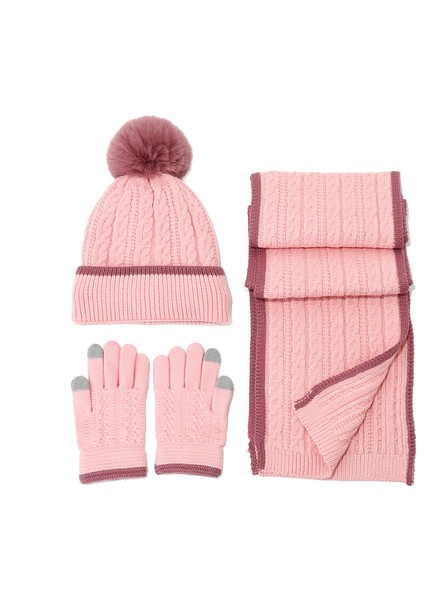 Kış Çocuk Şapka Eşarp Eldiven Üç Parçalı Seti (Yurt Dışından) modelleri