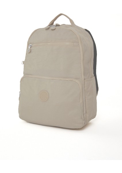 Sanmorris Glc Unisex 3060 Suya Dayanıklı Orta Boy Krinkıl Kumaş Çok Gözlü Siyah Laptop Okul ve Seyahat Sırt Çantası modelleri