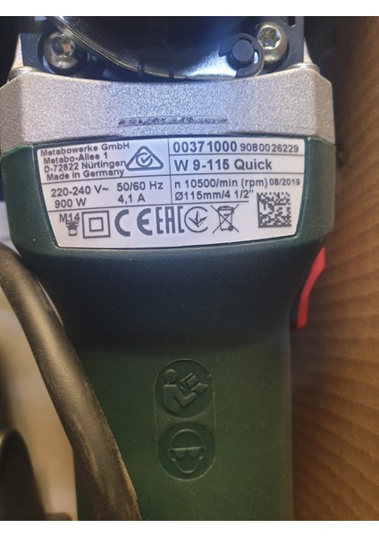 Avuçtaşlama 115MM 900W modelleri