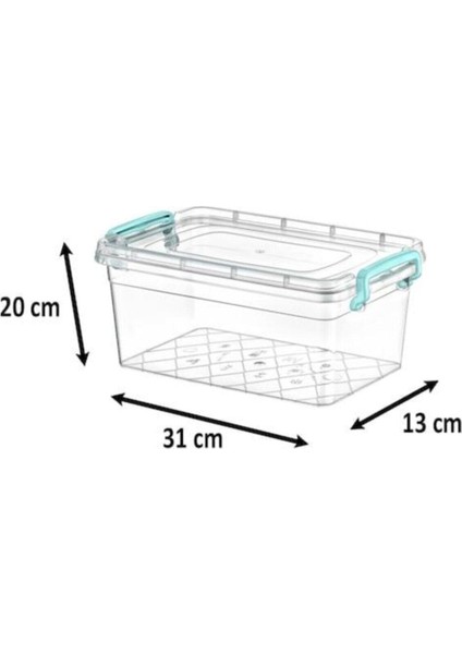 Plastik Kutu Kapaklı Taşıma Saplı Saklama Kabı 4lü Set fiyatları