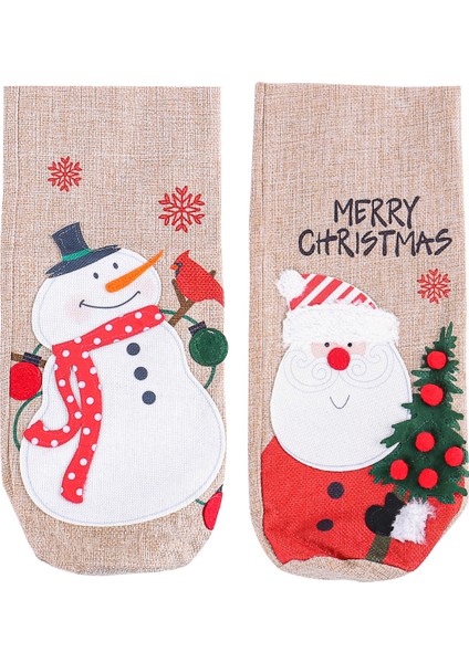 Noel Kırmızı Şarap Torbaları Noel Süsleri (Yurt Dışından) indirimleri