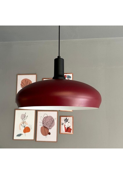 Estrela Vişne Çürüğü Tekli Sarkıt Avize Siyah Fener Başlık Iç Mekan Aydınlatma Dekoratif Mutfak