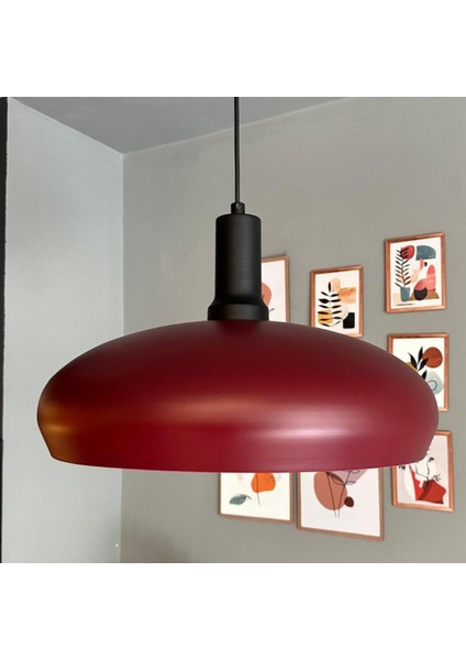 Estrela Vişne Çürüğü Tekli Sarkıt Avize Siyah Fener Başlık Iç Mekan Aydınlatma Dekoratif Mutfak