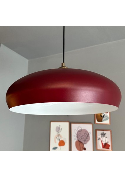 Estrela Vişne Çürüğü Tekli Avize Eskitme Yarım Lale Başlık Iç Mekan Aydınlatma Dekoratif Mutfak