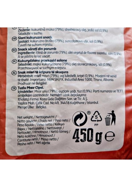 La Fiesta Sade Yuvarlak Tortilla Cips Lf 450 G