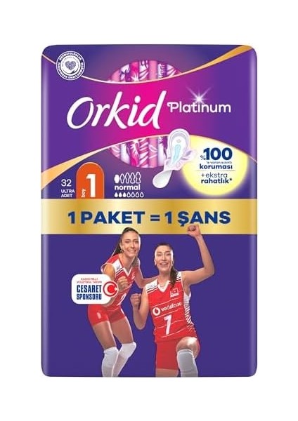 Orkid Platinum Dörtlü Paket Normal 32 Adet Olimpiyat modelleri