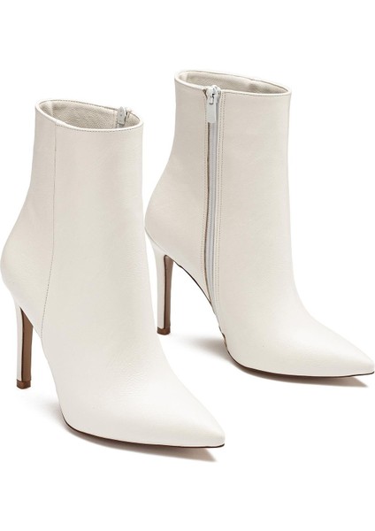 Kadın Yüksek Topuklu Sivri Burun Fermuarlı Bot 1225
