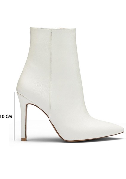 Kadın Yüksek Topuklu Sivri Burun Fermuarlı Bot 1225 fiyatları