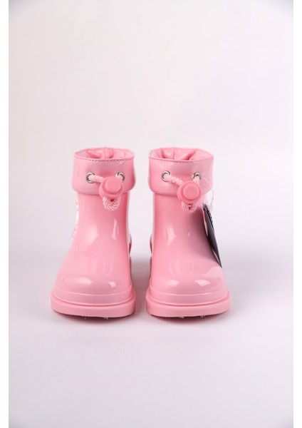 22-28 Numara Pembe Renk Kız Çocuk Bımbı Unicorn Yağmur Igor Çizmesi