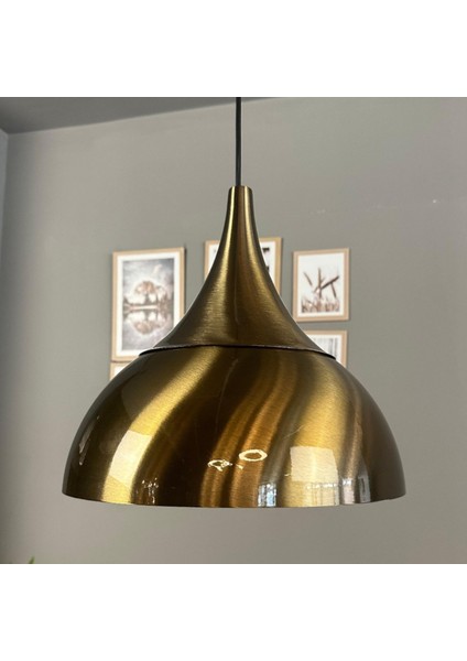 Yimpi Eskitme Avize Tekli Sarkıt Eskitme Kubbe Başlık Salon Mutfak Kuaför Dekoratif Aydınlatma