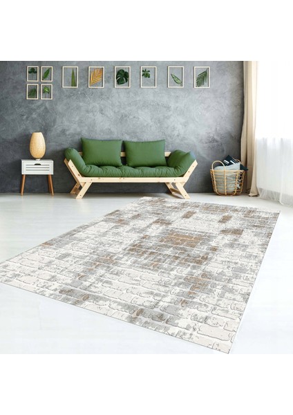 Zemin Desenli Yıkanabilir, Modern Lastikli Halı Örtüsü