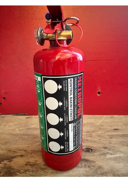 Metropol 1 kg Lityum Plus Elektrikli Araçların Yangın Söndürme Cihazı