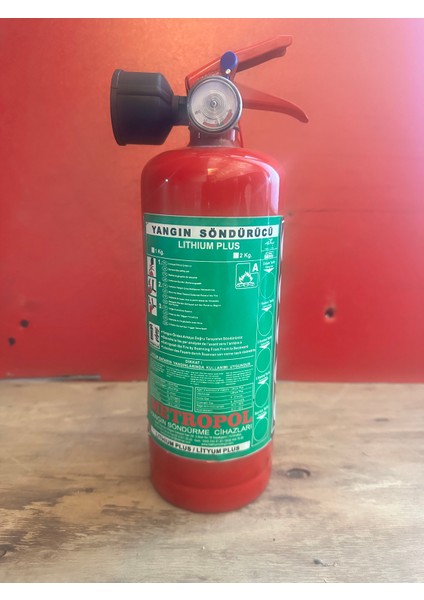 Metropol 1 kg Lityum Plus Elektrikli Araçların Yangın Söndürme Cihazı fiyatları