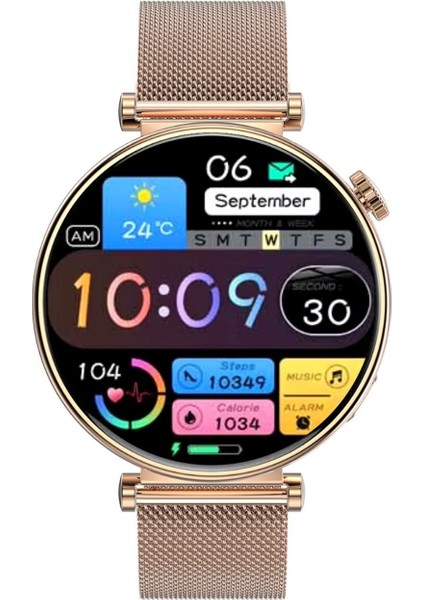 Papillon Iris Amoled Ekran Nabız Uyku Takibi Sesli Görüşme Akıllı Saat