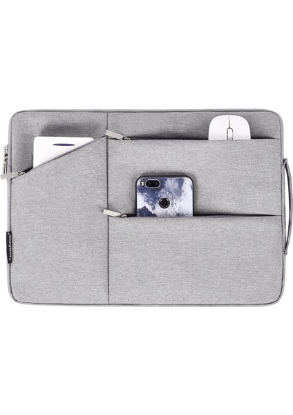 Canvasartısan L25-58 12 Inç Dizüstü Bilgisayar Koruyucu Kılıfı Iş Stili Dizüstü Bilgisayar Taşıma Çantası - Açık Gri (Yurt Dışından) indirimleri