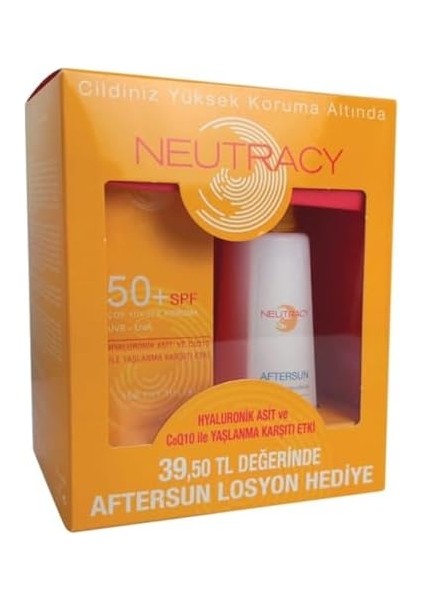 Neutracy Güneş Koruyucu Set Tüm Ciltler Için - Güneş Losyonu SPF50+ 150 ml - Aftersun Losyon 150 ml