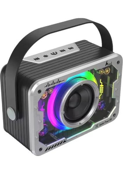 Vtn-82 Taşınabilir Kablosuz Işıklı Bluetooth Hoparlör Ses Değiştirme Özellikli