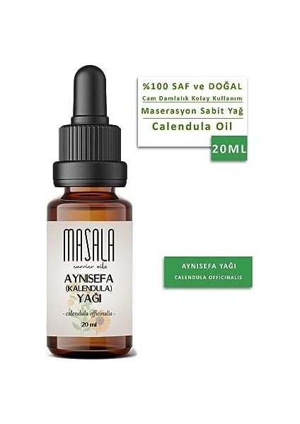 Masala Aynısefa - Kalendula Yağı 20 Ml. (Calendula Oil) fiyatları