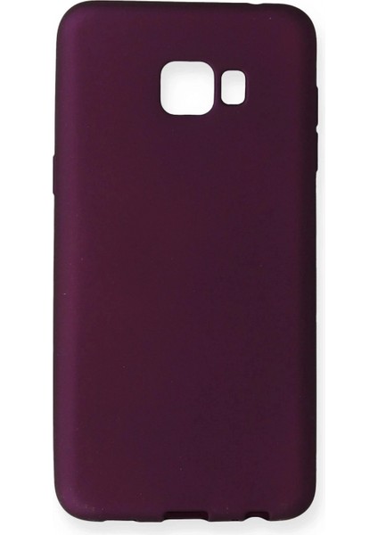 Samsung Galaxy C5 Pro Kılıf First Silikon - Mürdüm (K95)
