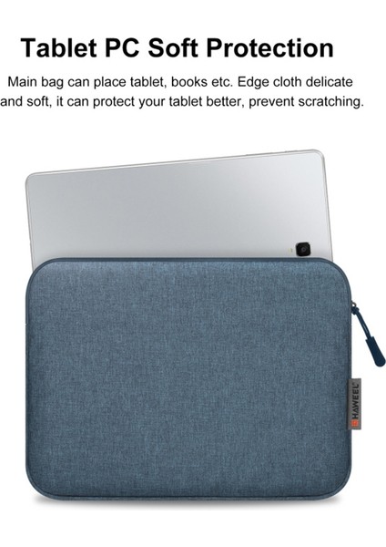 Haweel 9,7-11 Inç Tabletler Için Polyester Kadife Astarlı Koruyucu Kılıf, 27,5 x 20,5 cm - Gri (Yurt Dışından) modelleri