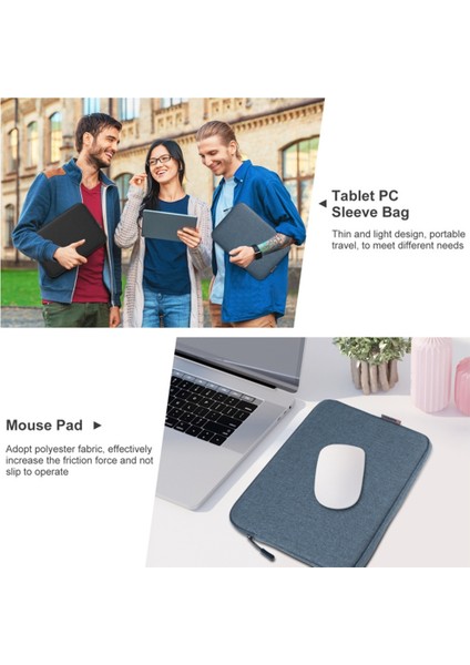 Haweel 9,7-11 Inç Tabletler Için Polyester Kadife Astarlı Koruyucu Kılıf, 27,5 x 20,5 cm - Gri (Yurt Dışından) indirimleri