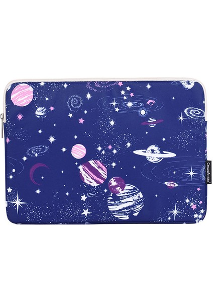 Canvasartısan H25-01 Ultra Ince Polyester Dizüstü Bilgisayar Kılıfı Dış Uzay Desenli Dizüstü Bilgisayar Çantası - Mavi/12 Inç Dizüstü Bilgisayarlar Için (Yurt Dışından)