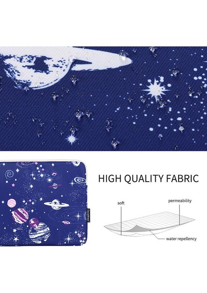 Canvasartısan H25-01 Ultra Ince Polyester Dizüstü Bilgisayar Kılıfı Dış Uzay Desenli Dizüstü Bilgisayar Çantası - Mavi/12 Inç Dizüstü Bilgisayarlar Için (Yurt Dışından) fırsatları