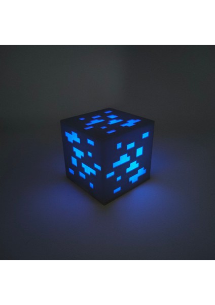 Minecraft Maden Cevheri Masa Lambası Pilli Dekoratif Minecraft Lamba Gamer Dekorasyon