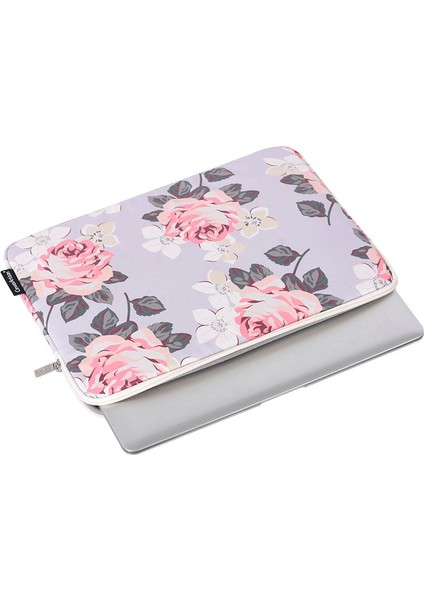 Canvasartısan H40-01 12 Inç Dizüstü Bilgisayarlar Için Taşınabilir Taşıma Çantası Gül Desenli Baskılı Saklama Çantası Çizilmez Kol Çantası - Gri (Yurt Dışından) fiyatları
