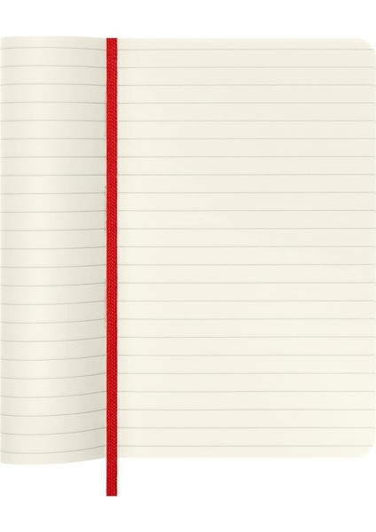 Çizgili Kırmızı Defter Cep Boy Soft Kapak