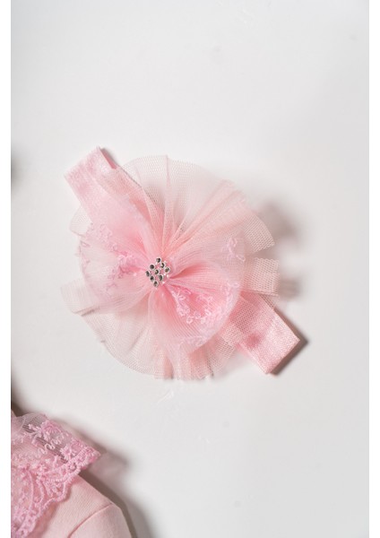 Kız Bebek Mevlütlük Tulum Bandanalı Dantelli fırsatları