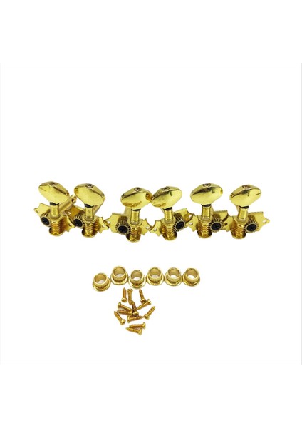 Akustik Gitar String Tuning Pegs Kit Vida Ferrule ile Evrensel Tuner Açık Ayarlama Standart Aksesuarlar Altın (Yurt Dışından) fiyatları