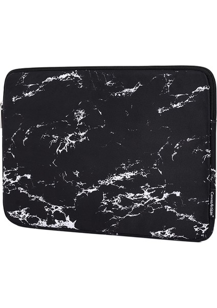 H32-T0121 Mermer Desenli Fermuarlı Dizüstü Bilgisayar Taşıma Dizüstü Bilgisayar Koruyucu Kılıfı ve Küçük Çanta - Siyah/11 Inç Dizüstü (Yurt Dışından) fırsatları