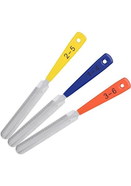 3 Paket Çift Taraflı Gitar Fıstığı Yuvalı Eyer Dosyası Luthier Gitar Çelik Somun Dosyası Gitar Bas Mandolin Onarım Aracı (Yurt Dışından)