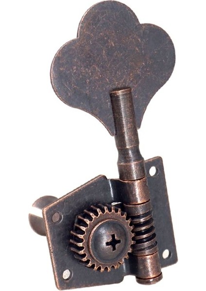Gitar Vintage Açık Bas Gitar Ayarlama Anahtar Pegs Makine Başlıkları Tuner 4r 4 Dizeler Için Bas Kırmızı Bronz (Yurt Dışından) modelleri