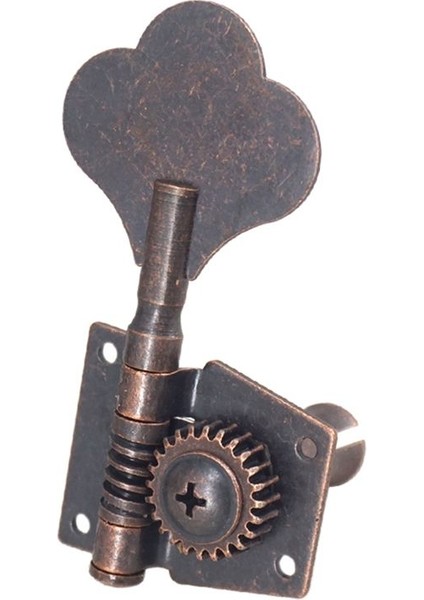 Gitar Vintage Açık Bas Gitar Ayarlama Anahtar Pegs Makine Başlıkları Tuner 4r 4 Dizeler Için Bas Kırmızı Bronz (Yurt Dışından) fırsatları