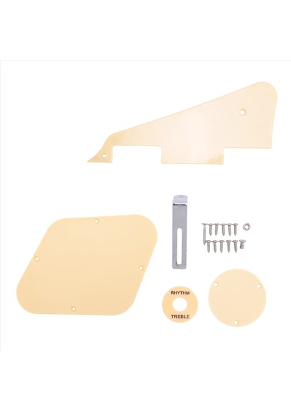 1set Sarı Pickguard Boşluk Anahtarı Kapakları Pikap Seçici Plaka Braket Vidaları Fit Les Paul Guar Stil Kiti (Yurt Dışından) indirimleri