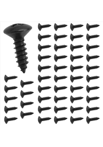 50X Gitar Bas Vidaları Çizik Plakaları Için Parçalar Pickguard Siyah (Yurt Dışından) modelleri