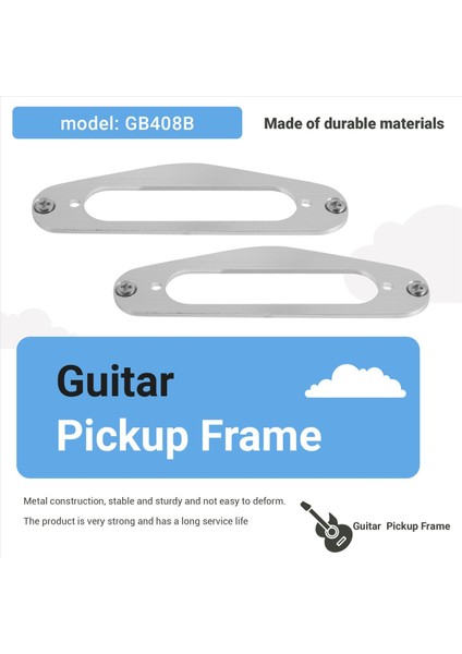2 Adet Gitar Pikap Çerçevesi Montaj Halkası Tek Metal Düz Humbucker Pikap Halkası Tl Tarzı Elektro Gitar (Gümüş) (Yurt Dışından) fırsatları