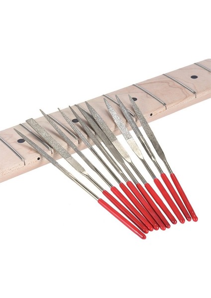 2 Set Gitar Fret Somun Yuvası Yuvası Pickguard Taşlama Dosyası Grubu Set Luthier Onarım Aracı 1 Set 10 Pcs ve 1 Set 6 Pcs (Yurt Dışından) fırsatları