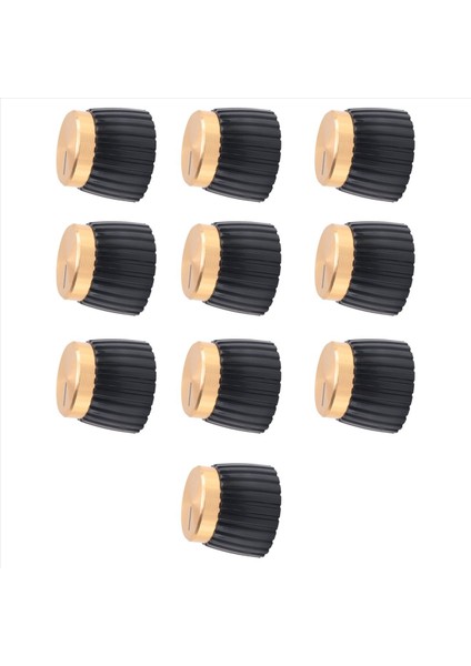 Marshall Amplifikatörü Için 10X Gitar Amplifikatör Düğmeleri Push-On Siyah+Altın Kapağı (Yurt Dışından) fiyatları