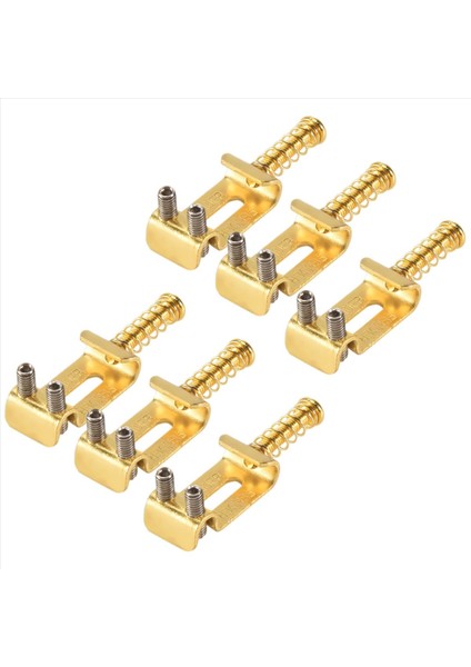 6 Roller Köprü Çekme Dize Kodu Stratocaster Telecaster Için Elektro Gitar Eyer Ele Gitar Aksesuarları Altın (Yurt Dışından)