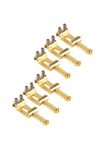 6 Roller Köprü Çekme Dize Kodu Stratocaster Telecaster Için Elektro Gitar Eyer Ele Gitar Aksesuarları Altın (Yurt Dışından) modelleri